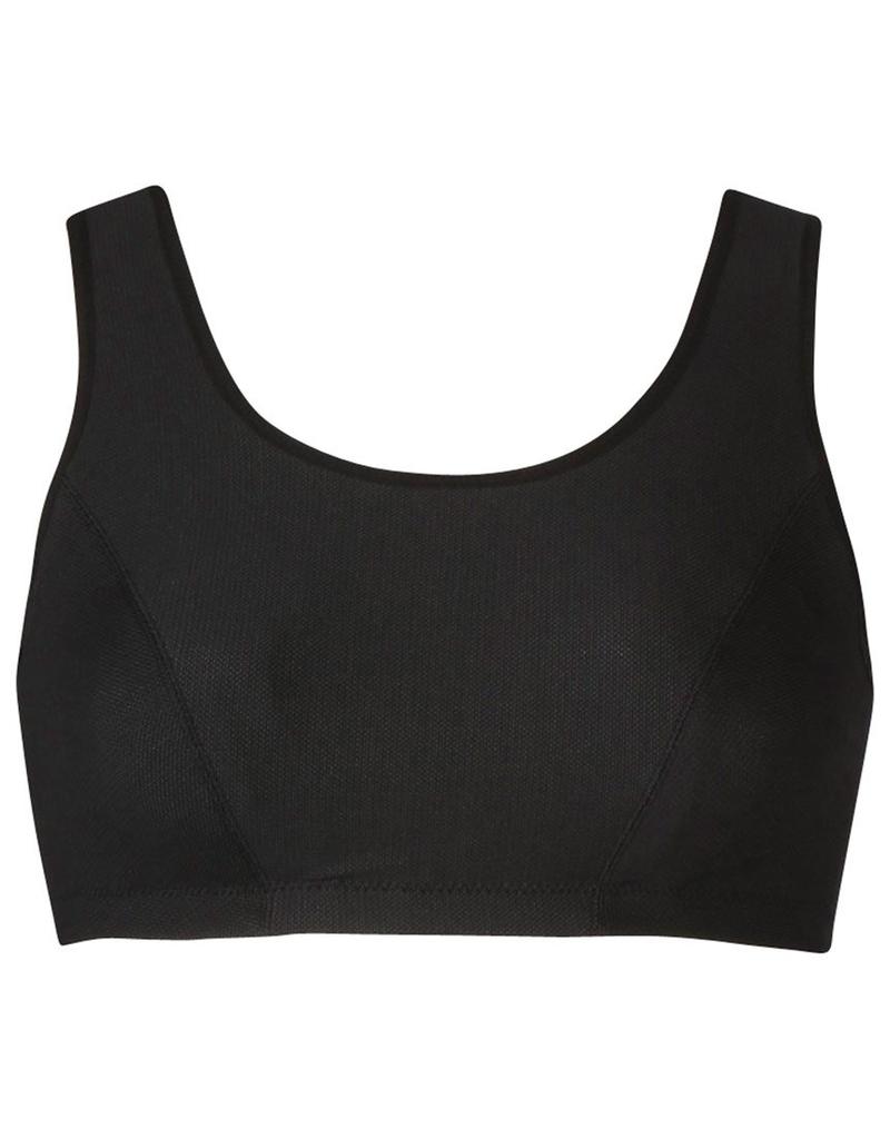 Wacoal Sports CW-X Bra, Sweat-Wicking, Quick-Drying, 5-Way Support, Wireless, Marathon, HTY138, BL, GH/LL