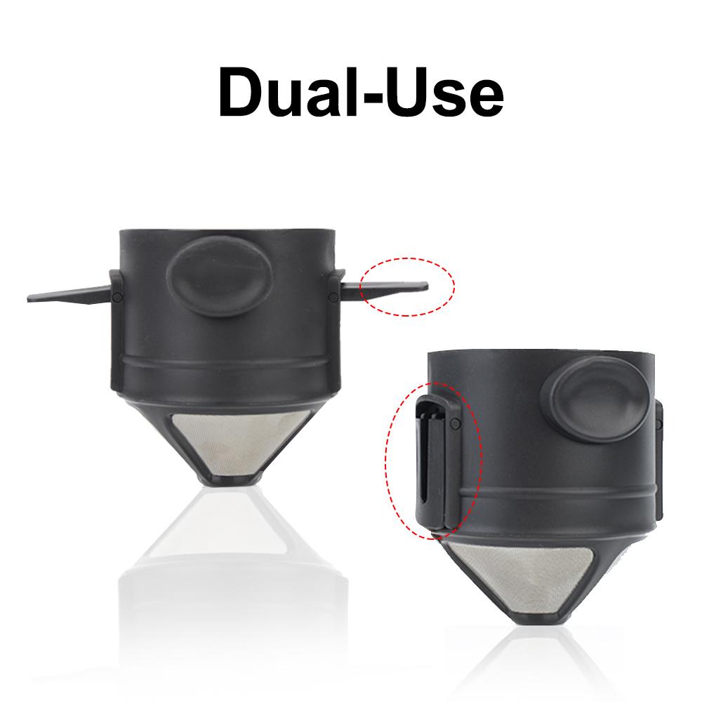 Нержавеющая сталь держатель для капельного кофе многоразовый безбумажный фильтр для кофе заварник для чая кофейные аксессуары