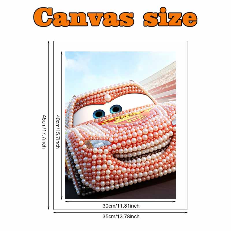 Disney Жемчужная живопись Молния Маккуин Ручная работа DIY 5D Жемчужные драгоценные камни Картины Поделки Особая форма Настенное украшение для дома