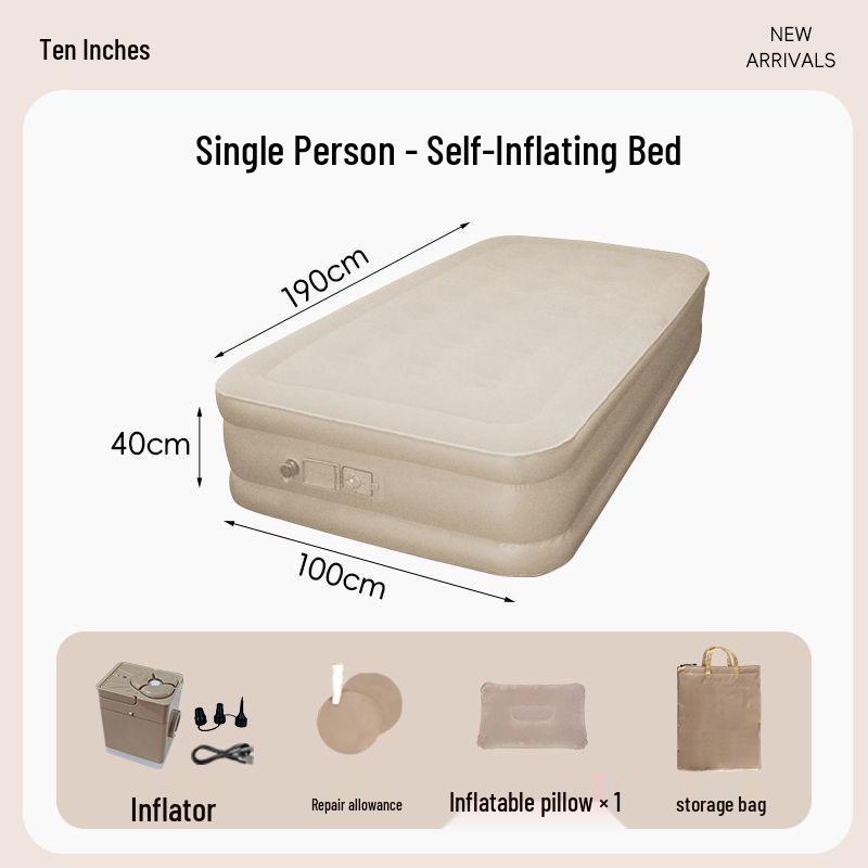 Двухцелевой самонадувающийся надувной матрас для дома и кемпинга на открытом воздухе