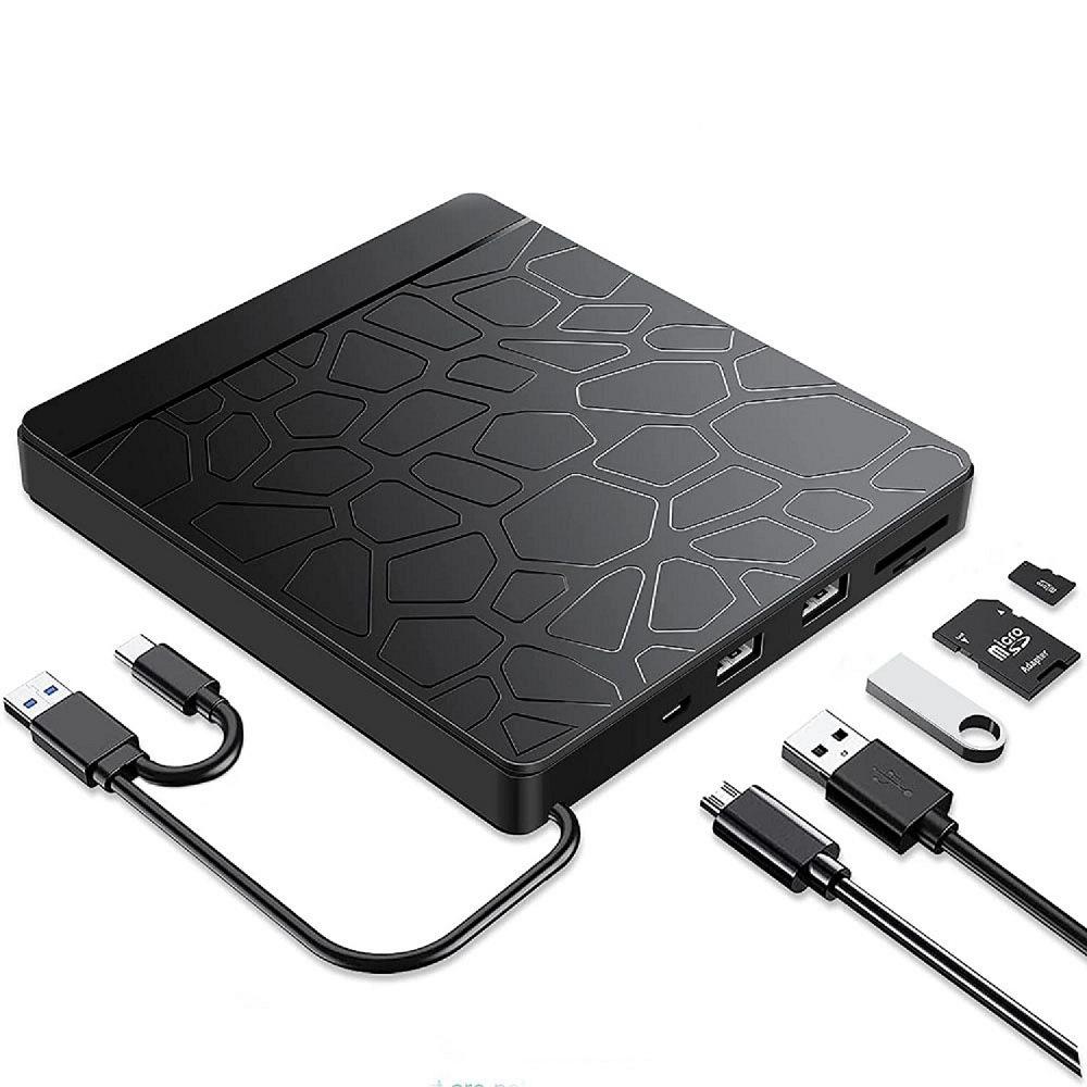 Ультратонкий внешний мобильный оптический привод USB3.0 для ноутбука DVD-RW DVD/CD The MacBook, порт type-c CD-привод