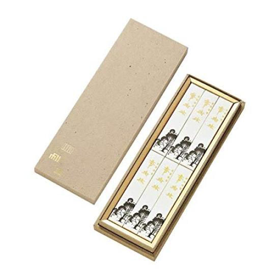 Gyokushodo Modern Buddhist Altar Accessories, Kojurin Incense, 6 Short Boxes In a Japanese-Style Paper Box, 4976239264017