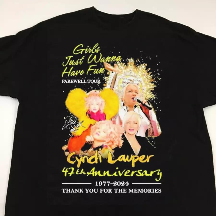 Cyndi Lauper T-Shirt Fun Tour World Tour ALl size shirt E215.webp Unisex T-Shirt