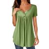 Женские туники, топы, нарядные, повседневные, летние, рубашки с коротким рукавом, свободный крой, плиссированный топ в стиле бохо