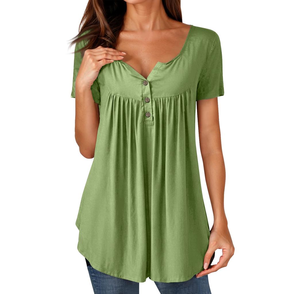 Женские туники, топы, нарядные, повседневные, летние, рубашки с коротким рукавом, свободный крой, плиссированный топ в стиле бохо