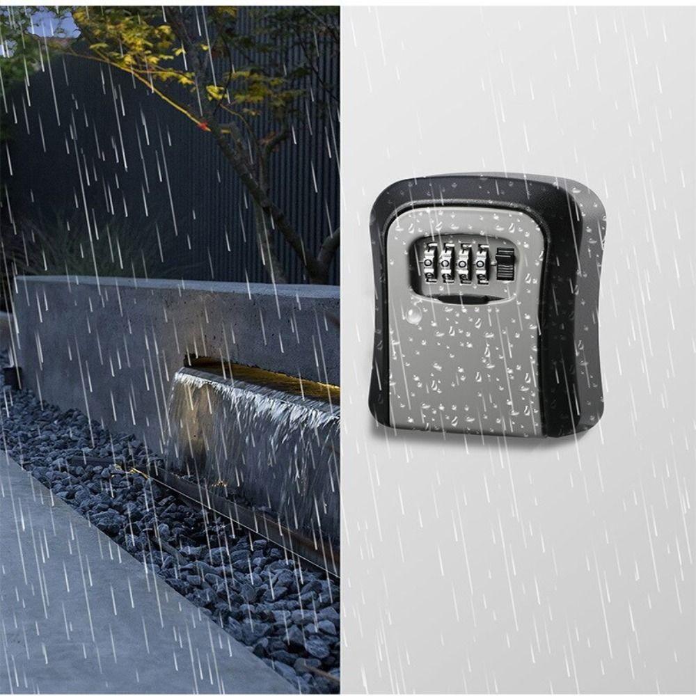 Smart Password Key Lock Box Metal Storage Box Safe Digit Password Key Box Outdoor