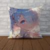 Чехол для подушки ReZero Рем для автомобиля, дивана, декоративный для дома, двусторонний принт, плюшевая квадратная декоративная подушка, чехол