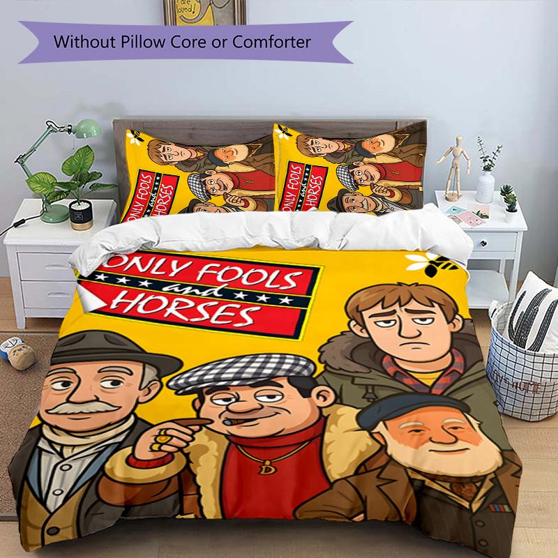 Only Fools and Horses 3pcs Bedding Set Duvet Cover Closure Includes 1 Duvet Cover & 2 Pillowcases for All Seasons Bedroom Home Dorm Decor