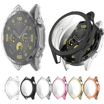Гальванический защитный чехол из ТПУ для Huawei Watch GT4 46 мм 41 мм, полноэкранный защитный чехол