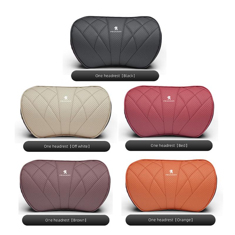 Car Seat Cushion Headrest Waist Pillow Lumbar Support Accessories For Peugeot 206 307 308 207 3008 208 407 508 2008 5008 301 406