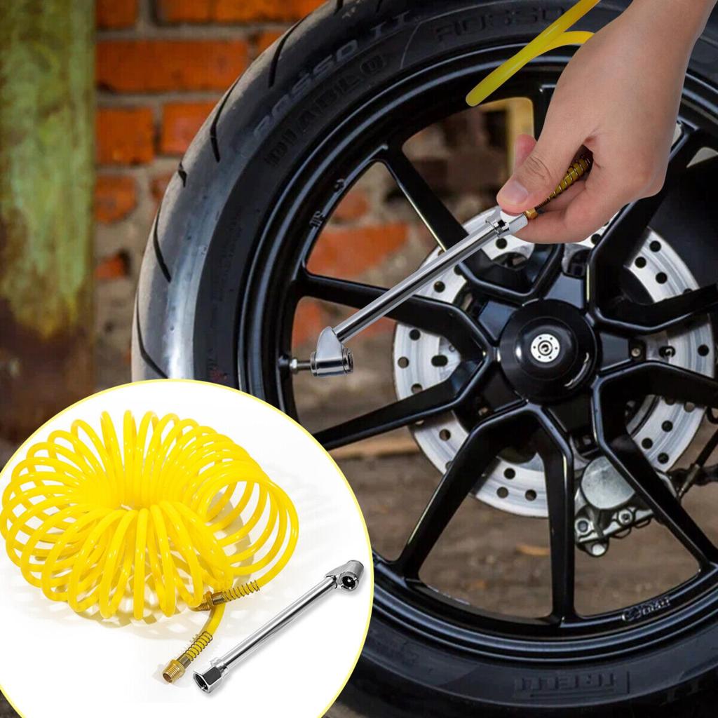 Набор аксессуаров для воздушного компрессора 20 шт. 25-футовый спиральный воздушный шланг, пистолет, набор насадок, 1/4" NPT