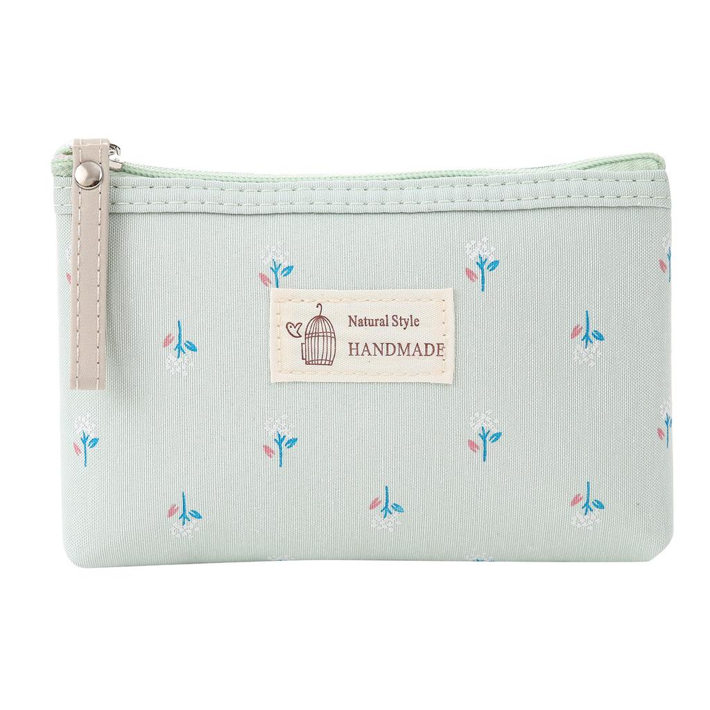 Fashion Printed Canvas Makeup Bags Portable Zipper Travel Cosmetic Organizer for Women Toiletry Pouch Side Bag for Ladies