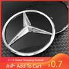 ECD5   For Benz 18.5cm For Mercedes-Benz A Class A W176 2013-2018 A W177 2019-2023  Grille badge Front Convex Star Emblem