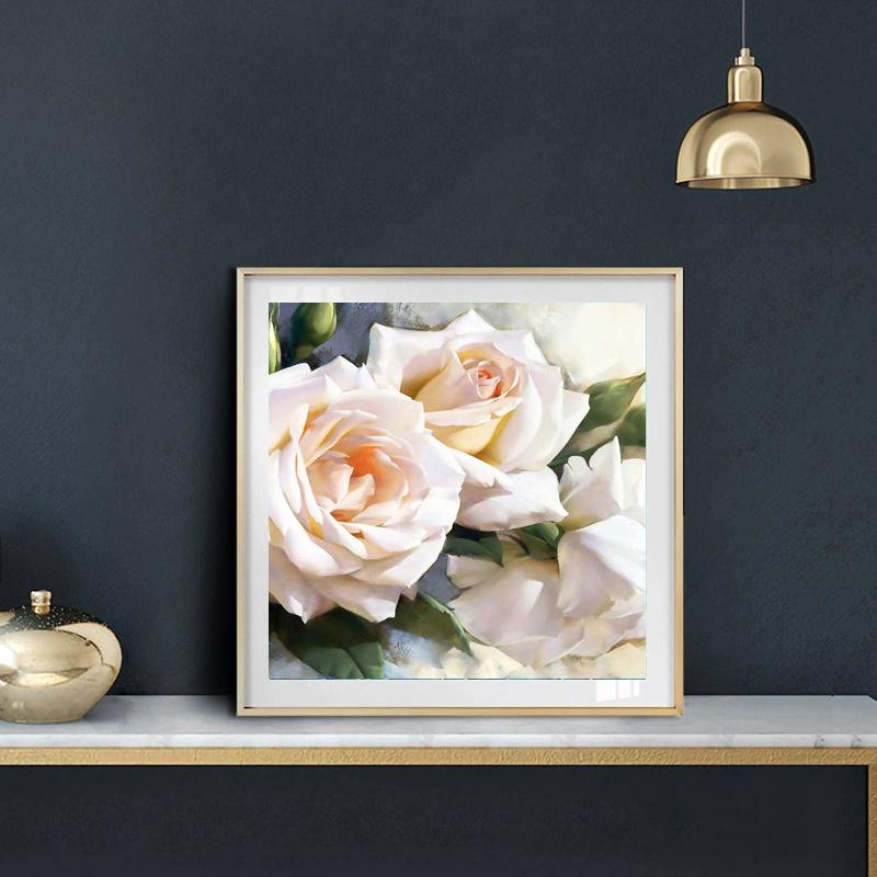 Алмазная картина Цветок 5D Алмазная картина Мозаика Вышивка крестом Алмазная вышивка Картина