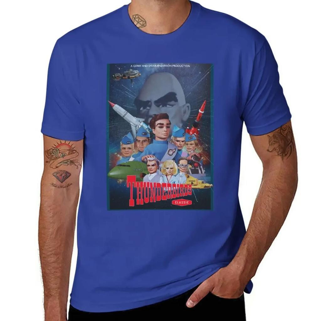 Thunderbirds Classic Vintage Retro Poster T-Shirt heavyweight t shirts Oversized t-shirt graphic t-shirts big and tall