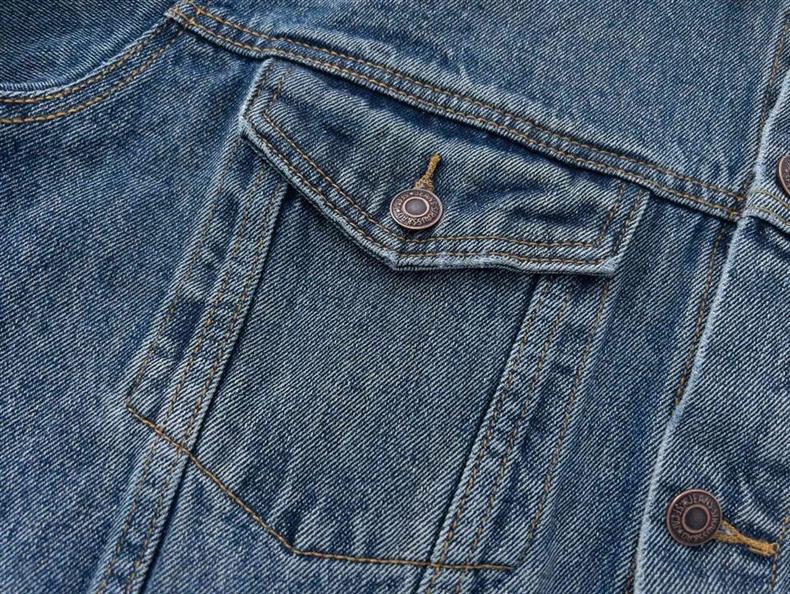 Модная джинсовая куртка Gallery Dept выцветшего синего цвета с вышитым логотипом