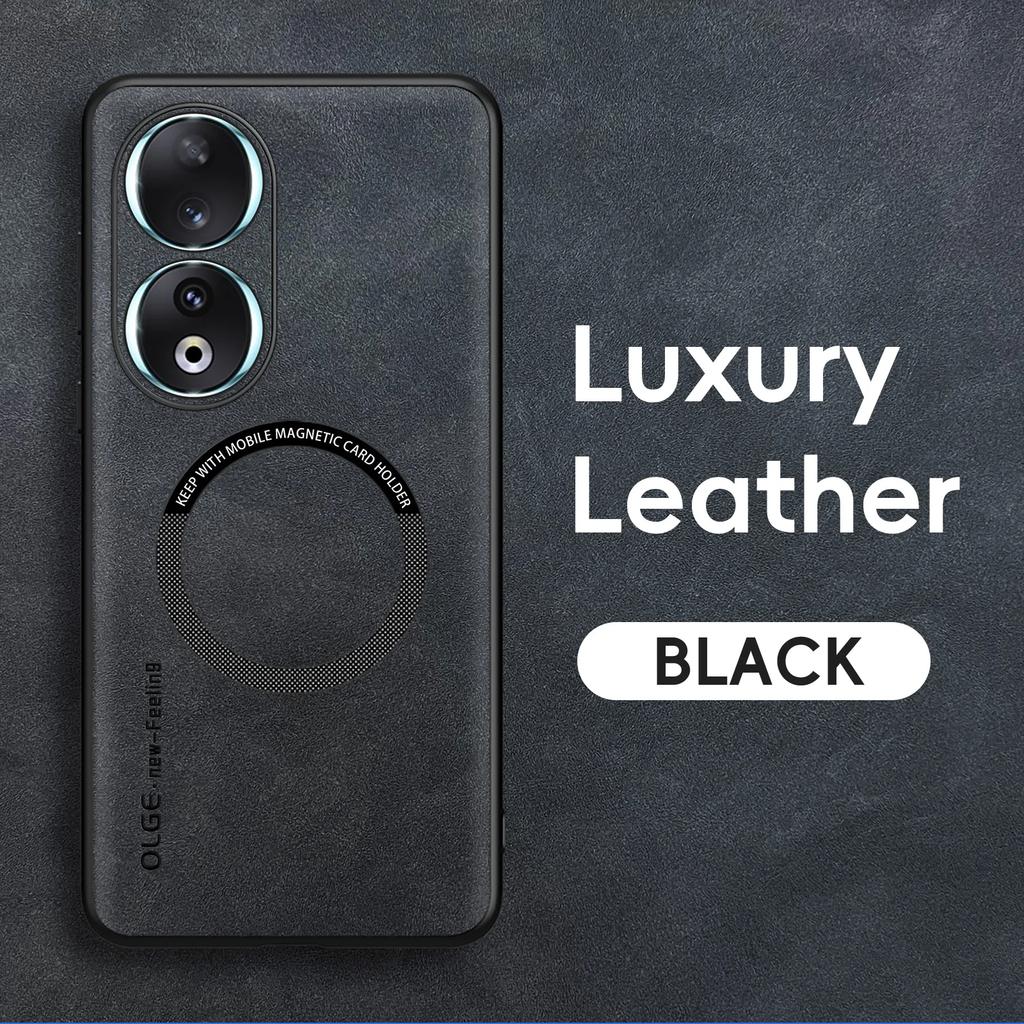 Магнитный Ретро Кожаный Мягкий Чехол для Honor 70 90 50 Honor70 Honor90 Honor50 Беспроводная Зарядка Чехол Крышка для Телефона
