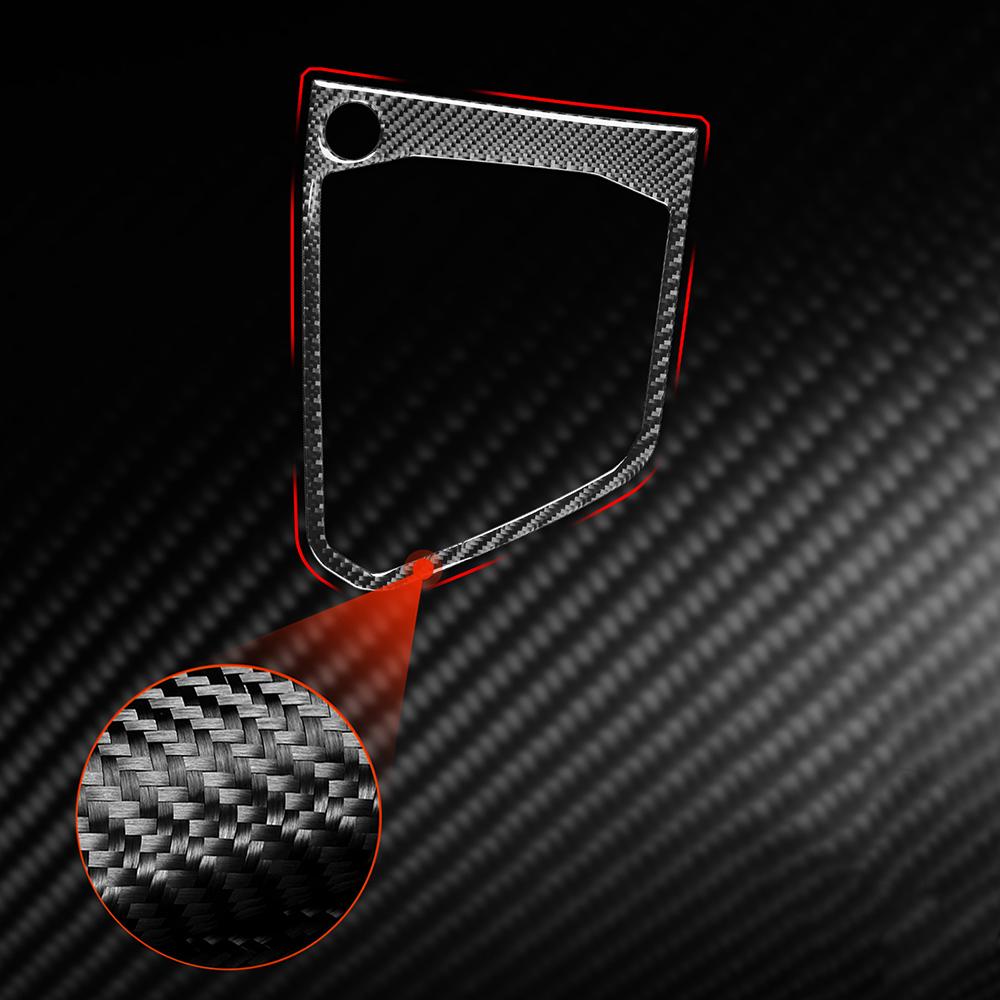 Для Volkswagen VW Tiguan 2017- карбоновая центральная панель переключения передач автомобиля, рамка, декоративные наклейки, аксессуары для салона автомобиля