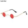 Retro Hip Hop Metal Frame Shades Punk Sun Glasses Small Round Sunglasses
