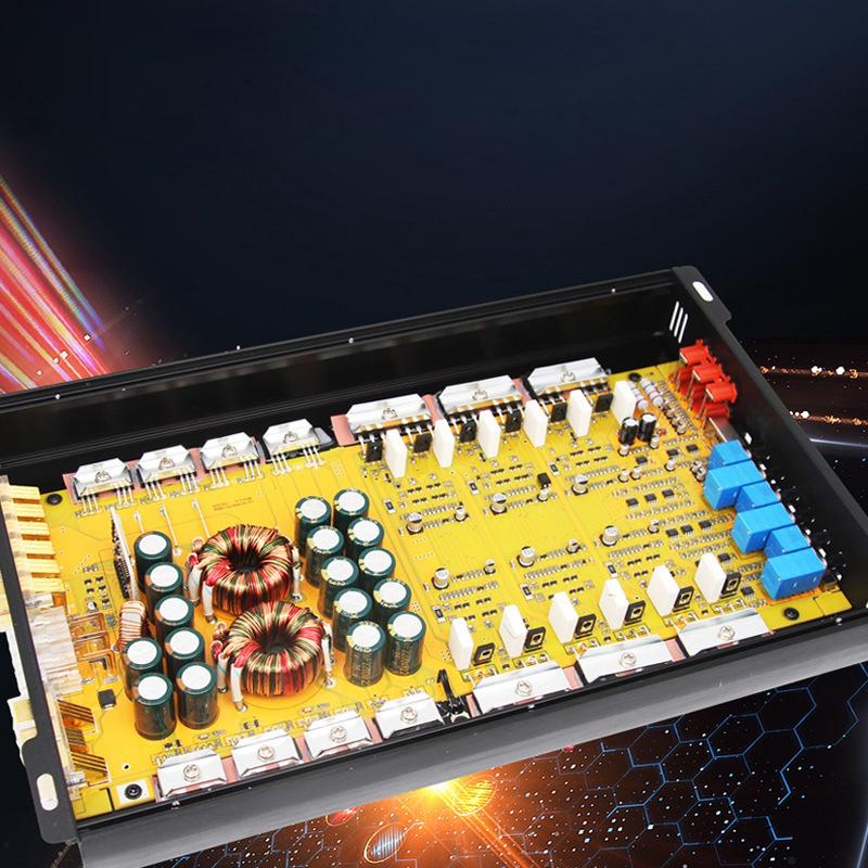 Car Audio 12V Six Channel 120W * 6 Car Audio Power Amplifier Can be Equipped with Subwoofer Midrange 3 Division Rate 6 in 6