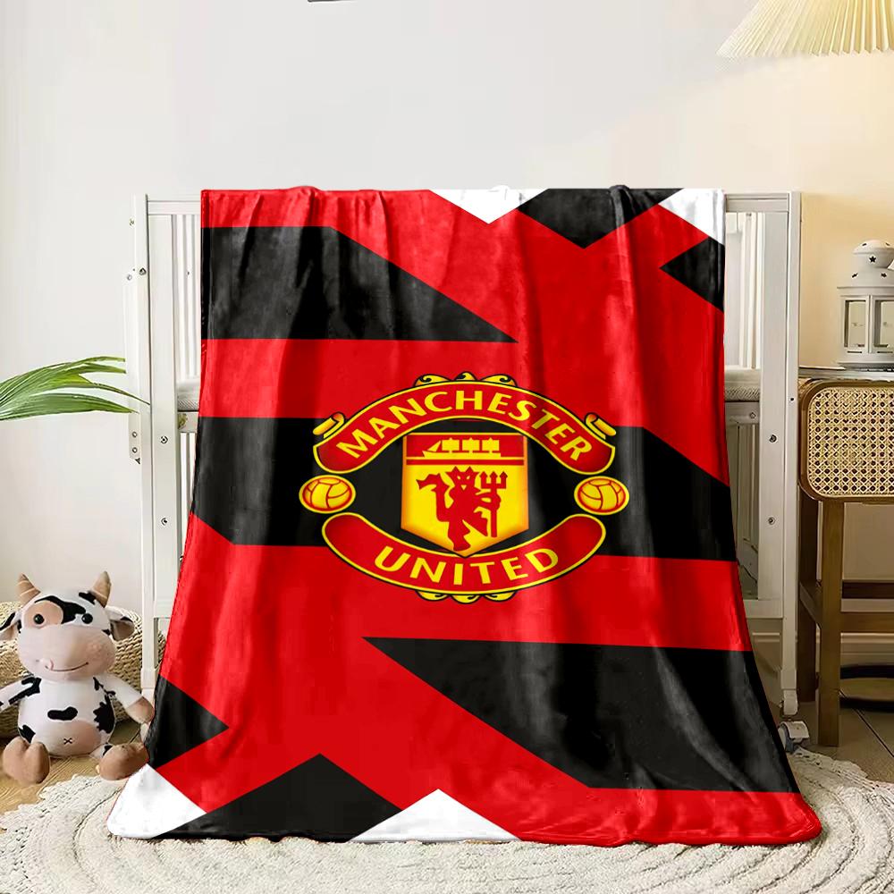 Manchester United Designed Flannel blanket for bedroom, living room, sofa, and nap