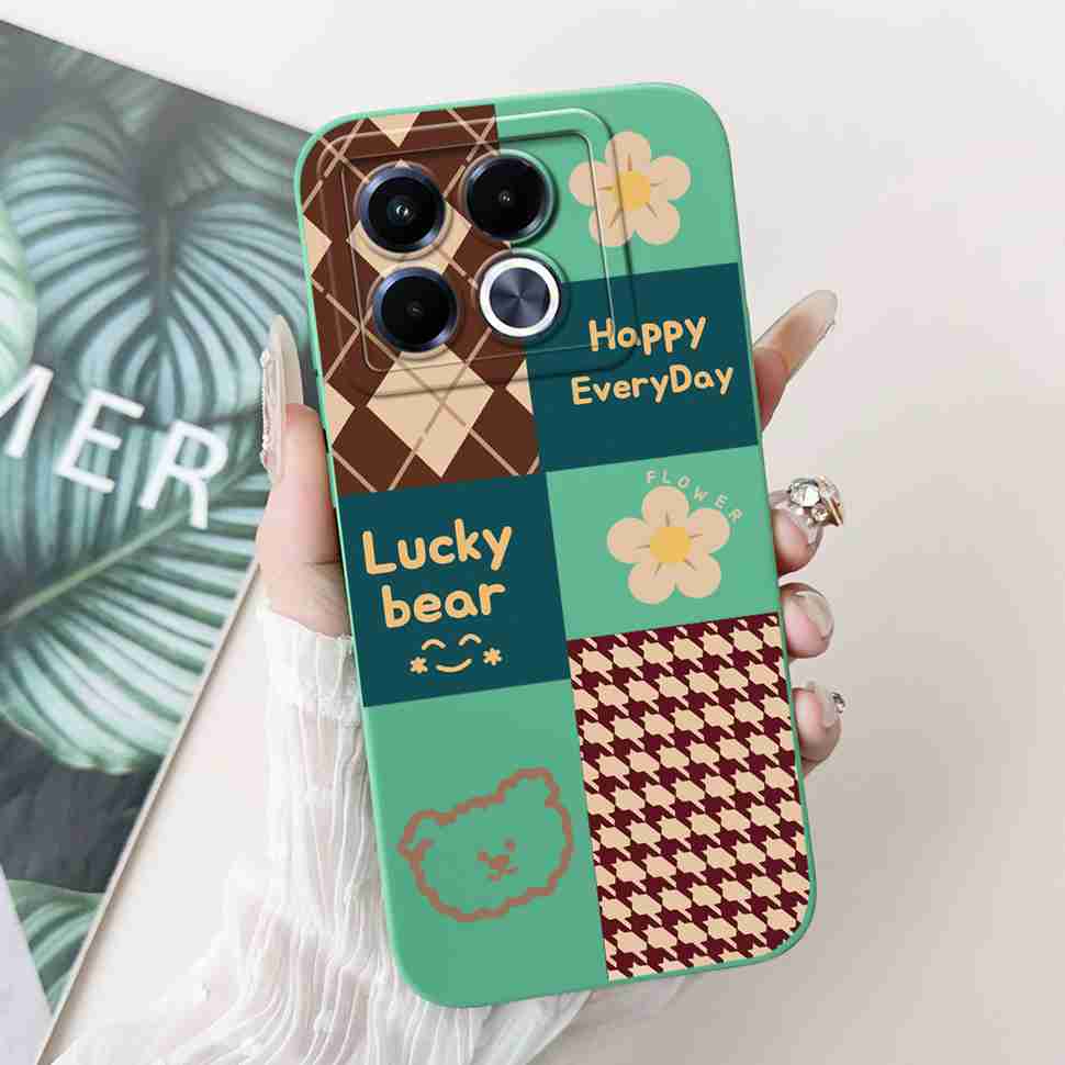 Для Infinix Note 40 40X 5G Чехол Счастливой Девушкой Мягкий Силиконовый Чехол Для Infinix Note 40 X Note40 40X Pro 40Pro 5G Задние Крышки