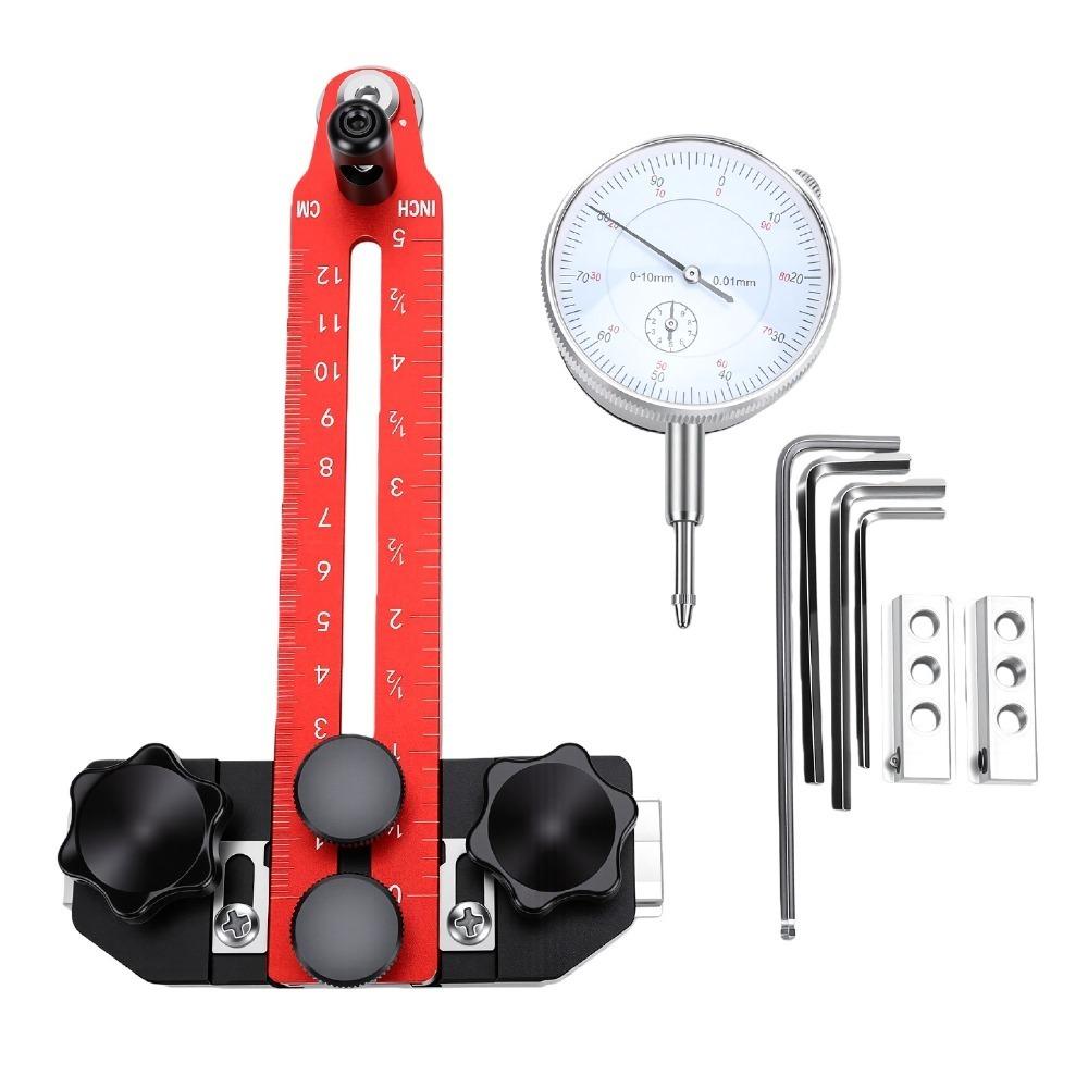 Adjustable Dial Indicator Red Thin Rip Jig Guide Durable Alignment Tool