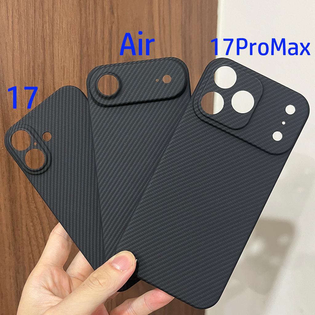 Magnetic Real Kevlar Aramid Carbon Fiber i Phone Case Cover On For iPhone 17 18 Pro Max Air 18Pro ProMax I17 I18 Macsafe Magsafe