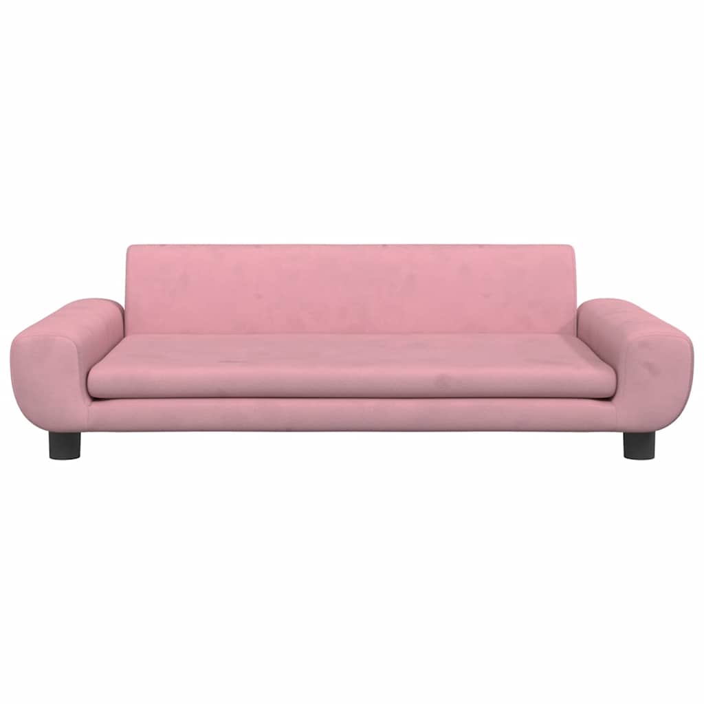 Dog Bed Pink 100x54x33 cm Velvet