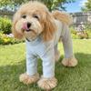 Warm Elastic Pet Jumpsuit Windproof Dog Fleece Pajamas Pet Four Legged Pants  Small Medium Dogs