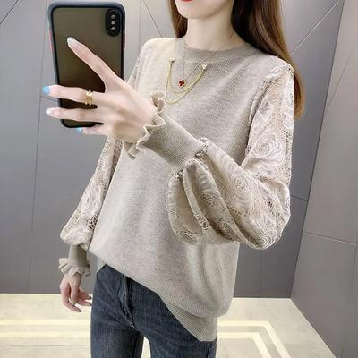 Свитер для женщин Осень Зима Пуловер Теплый Эластичный Длинный рукав Оверсайз Джемпер Топы