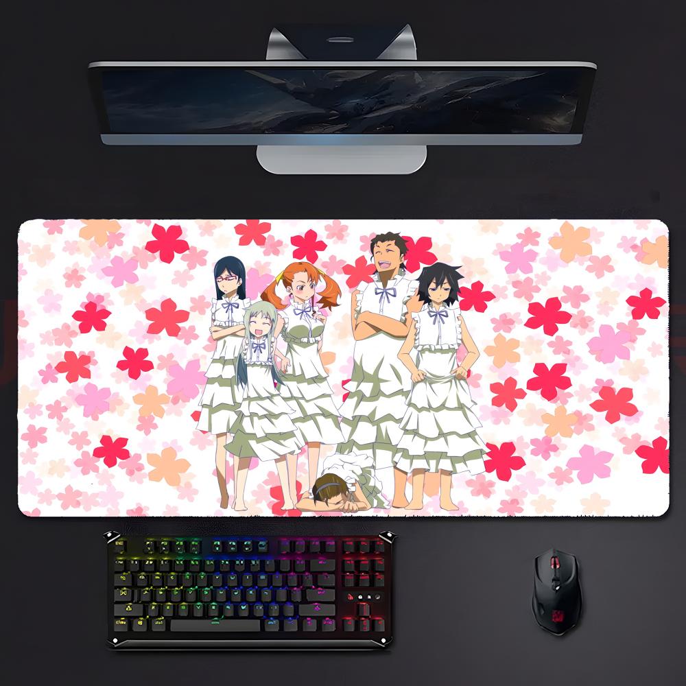 Warm Emotional Anime AAnohana The Flower We Saw That Day Mouse Pad Mousepad Large Gaming Lockedge Thickened Pc Table Desk Mat