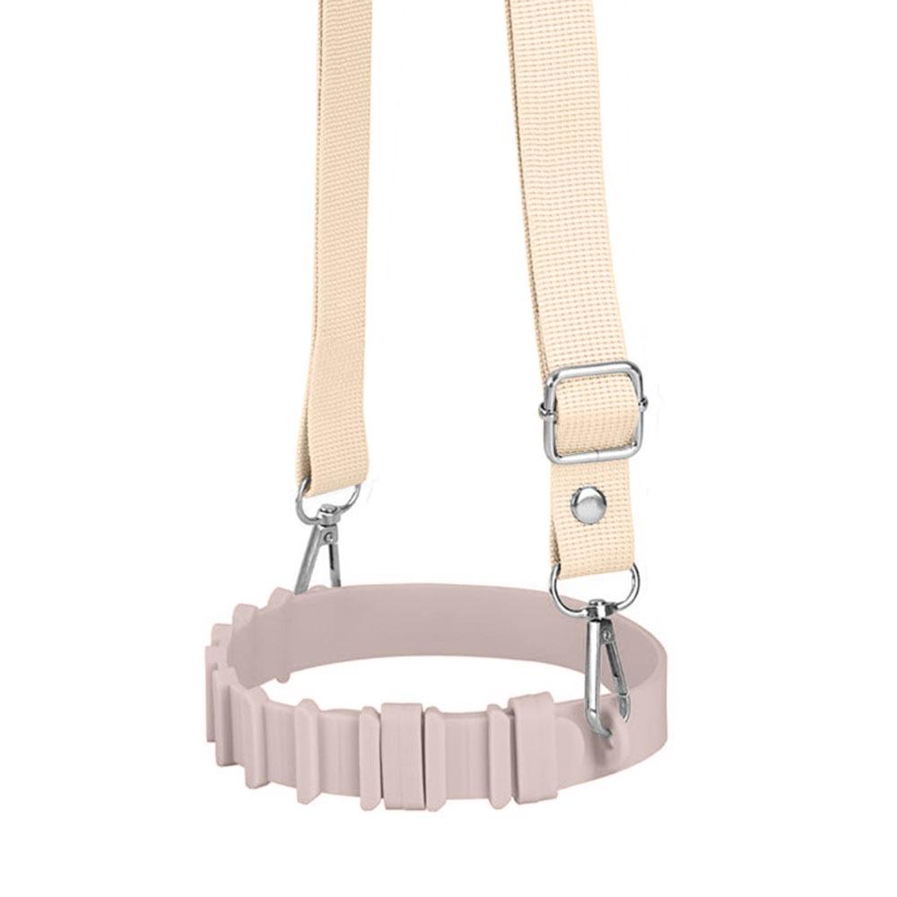 Hands-Free Water Bottle Shoulder Strap Adjustable Silicone Cup Holder Water Bottle Holder Outdoor