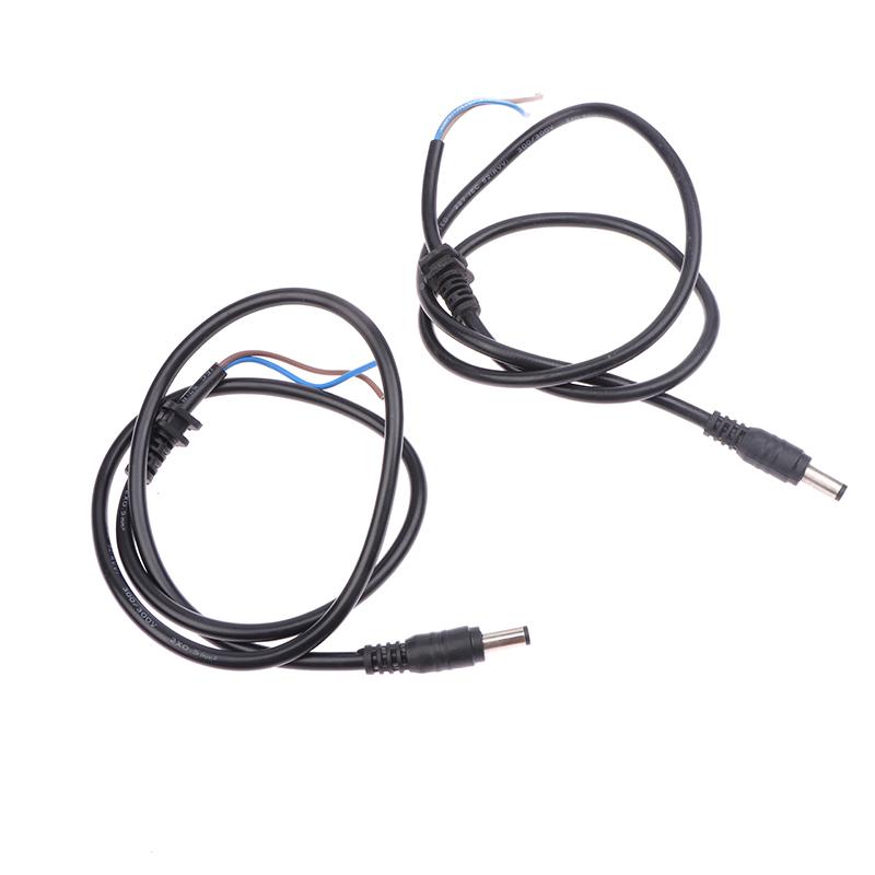 Electric Bicycle Charging Head Lithium Battery Output Line Round Male And Female Base Dc2.1 / 2.5 Charger Plug Socket