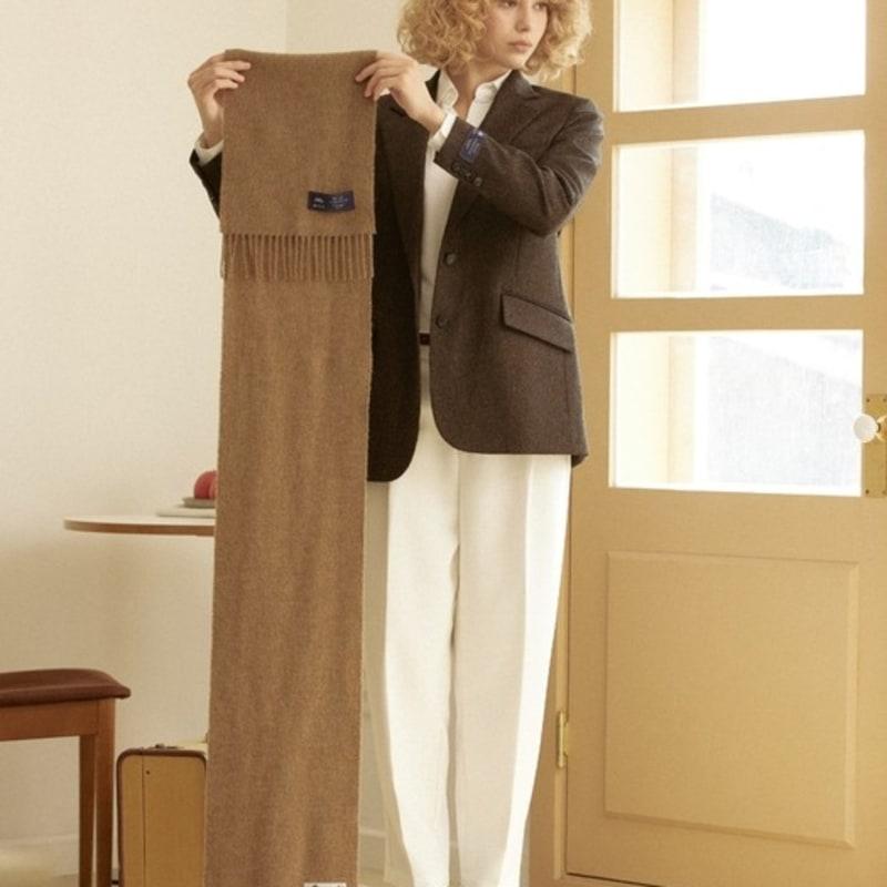 ABRAHAM MOON Шарф из мериносовой шерсти 25 см - Верблюжий