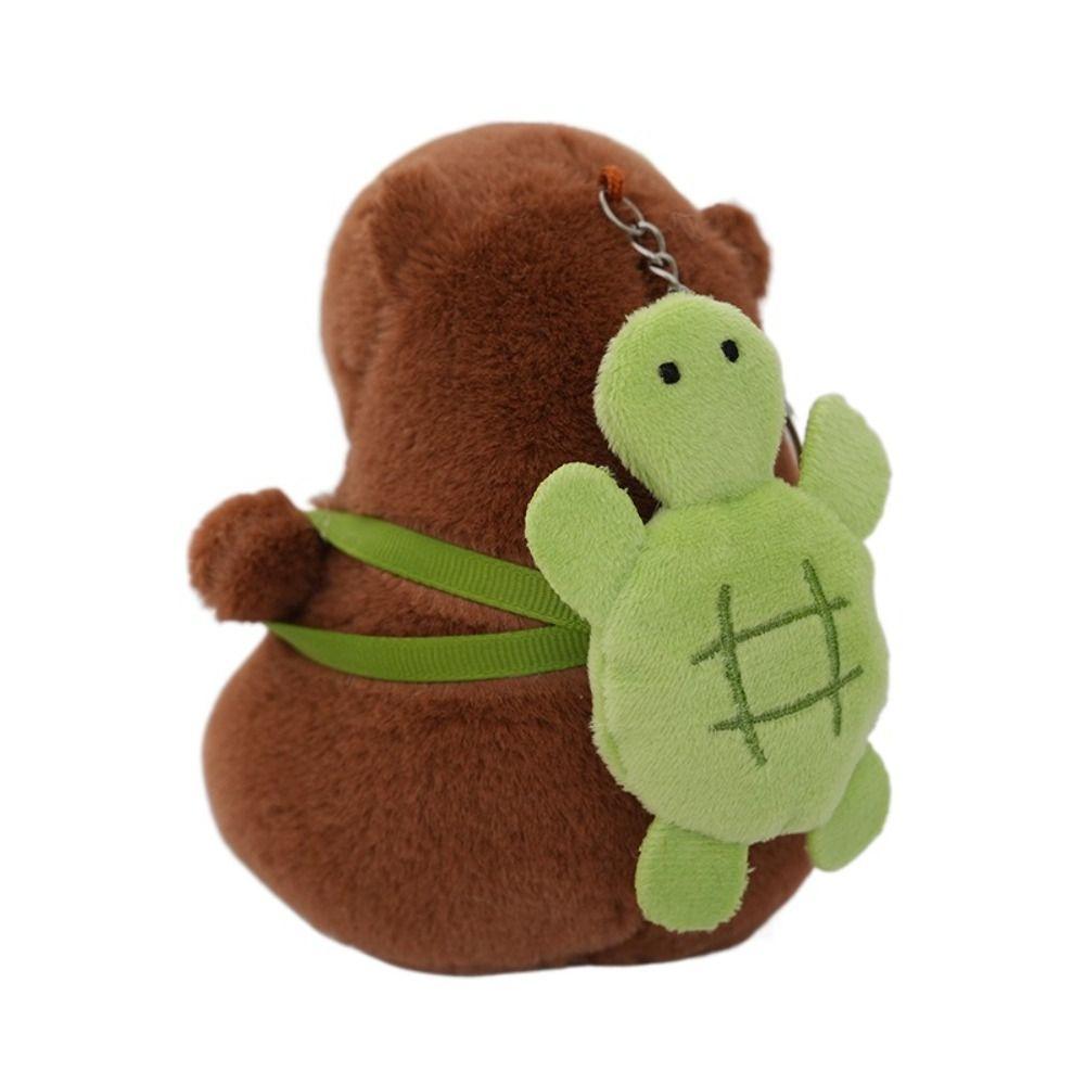 Cute Toy Simulation Capybara Pendant Cartoon Capybara Fluffty Animal Doll Birthday Gift