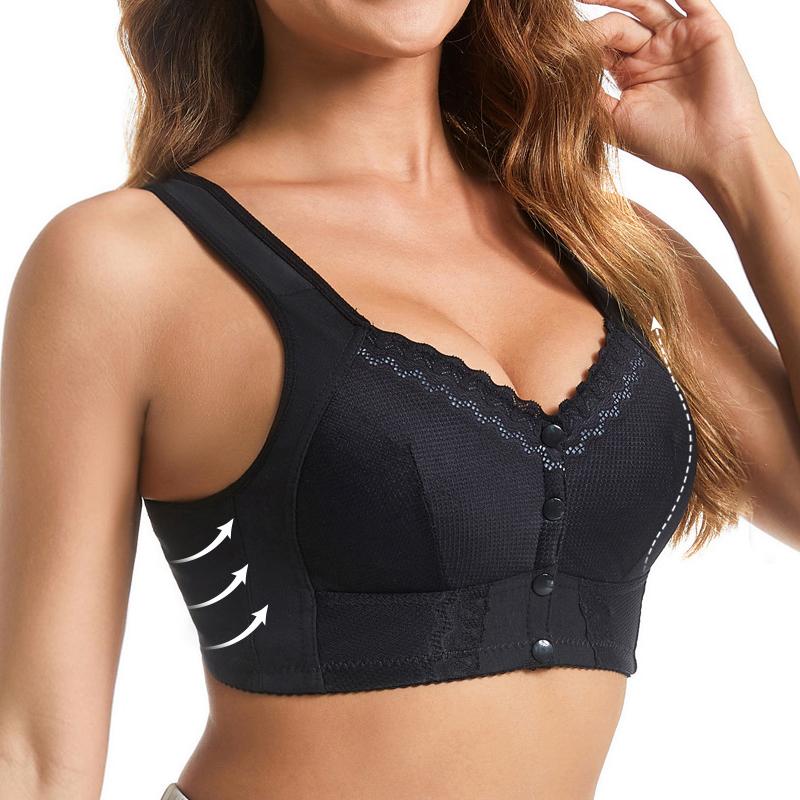 Front Closure Bra Sexy Bras Top Women Comfortabable Plus Size Underwear Seamless No Wire Bralette 36-58