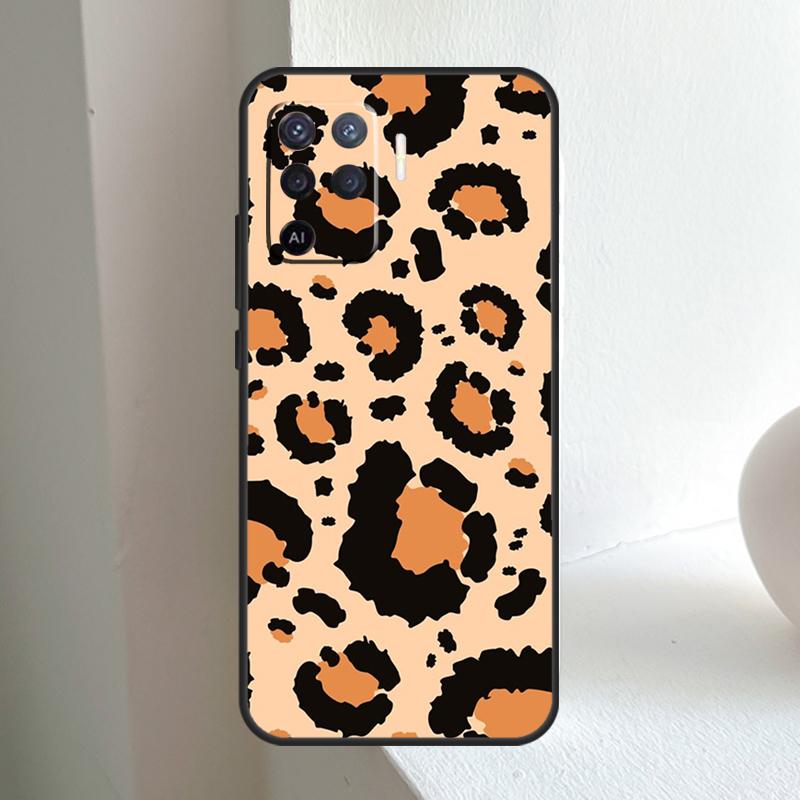 Роскошный леопардовый чехол для OPPO A80 A60 A40 A5 A6 Pro A15 A17 A57 A16 A76 A96 A18 A38 A58 A78 A98 A54 A74 A94