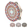 Hand Held Wood Tambourine 8 Inch Jingles Musical Educational Instrument for Adult and Children