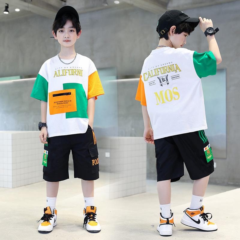 Kids Clothes Set Summer Baby Boys T-Shirt + Shorts 2PCS Outfits Sport Children Clothing Tracksuit