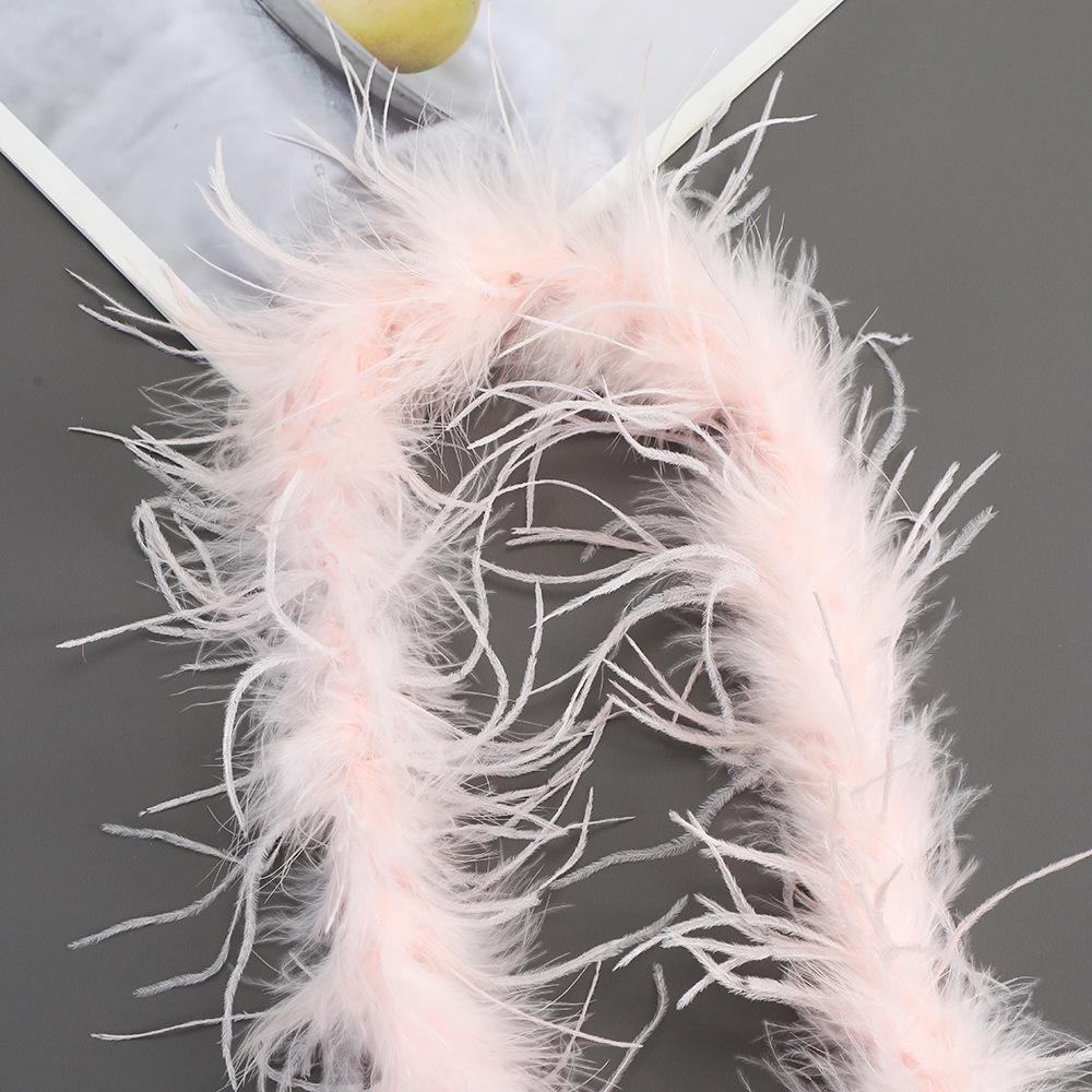 Colorful Ostrich Feather Strips for DIY Dance Costumes & Accessories
