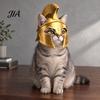 Small Pet Headwear Ancient Greek Warrior Cat Helmet, 3D Printed Spartan Soldier Interactive Toy Accessory Headgear, Cosplay for Funny Photos, Parties