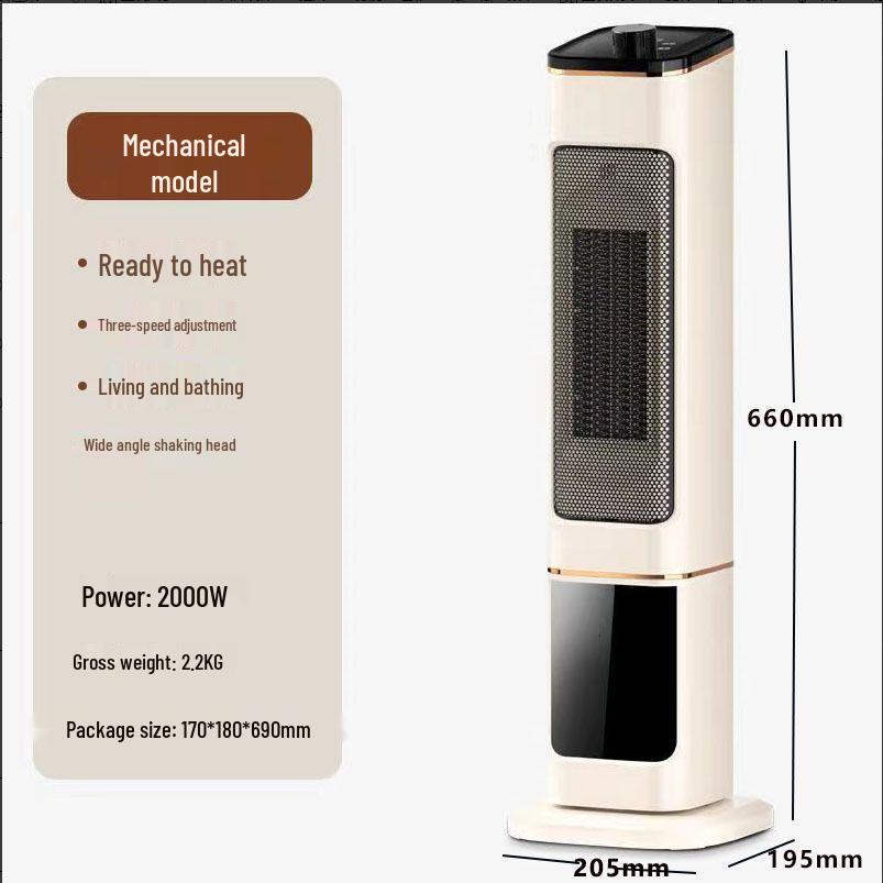 Вертикальный башенный oscillating обогреватель-вентилятор с пультом ДУ и эффектом пламени