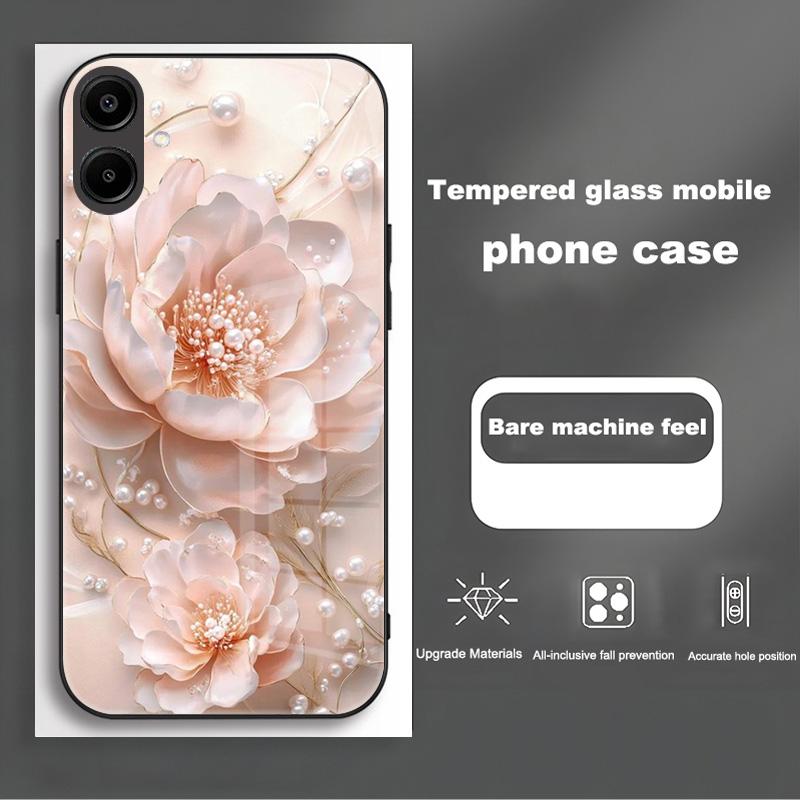 Ударопрочный чехол из закаленного стекла для Samsung Galaxy A56 A36 A26 A16 A06 5G, задняя крышка телефона, роскошный корпус Coque, полный протектор для объектива