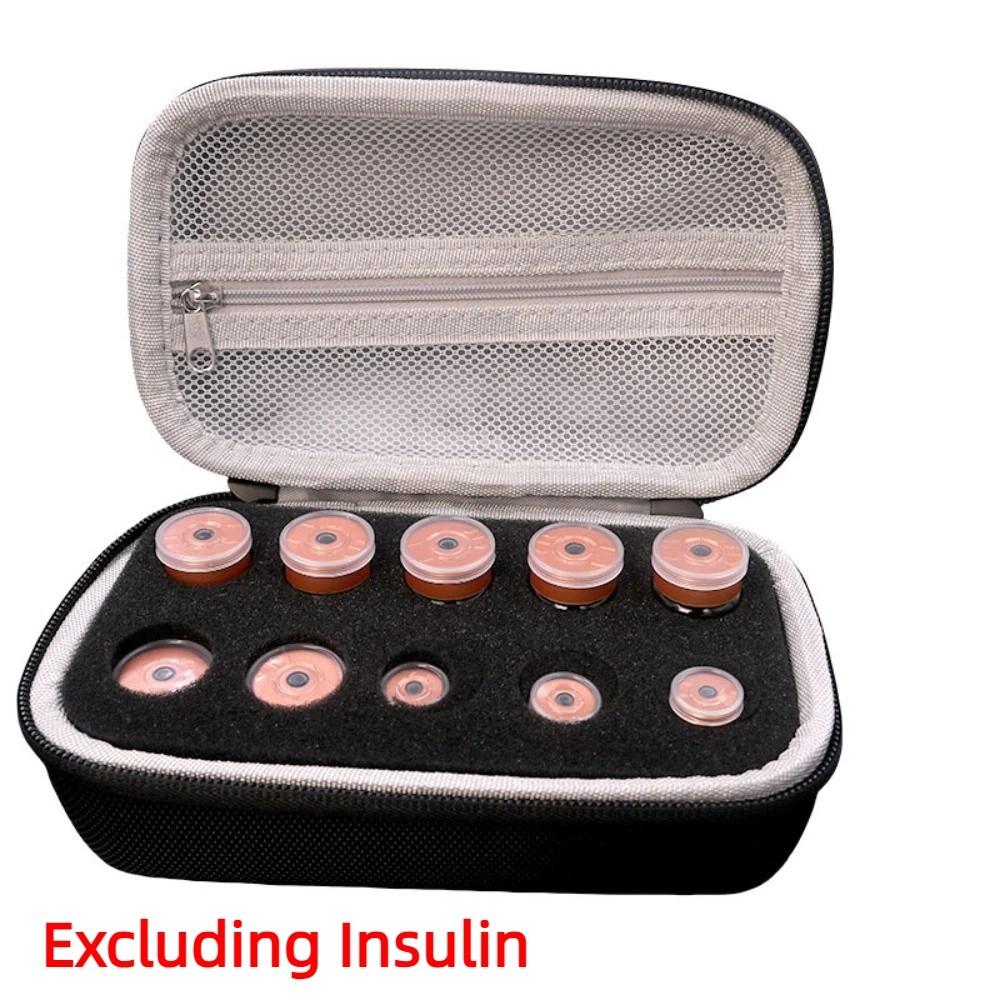 10 Slots Insulin Vial Storage Case Waterproof Essential Oils Carrying Box Diabetes Care