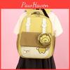 Toddler Bee Pattern Backpack With Lightweight Nylon Cartoon Schoolbag For Kids
