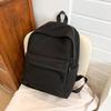 TS JYL laptop bag,INS Backpack Japanese School Bag Simple Solid Nylon Waterproof Student