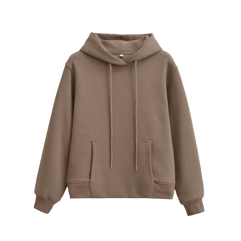 Womens Cozy Hooded Sweatshirt Wide-Leg Pants Set 2025 Winter Casual Outfit Loose Fit Cotton Blend