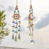 Home Fashion Decoration Brand New Crystal Pendant Window Prism Rainbow Wind Chime Sun and Moon Hanging Garden Craft Decoration