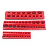 3PCS Magnetic Socket Holders Plastic Socket Organizer Storage Tray for 1/4 3/8 1/2 Inch Drive Socket